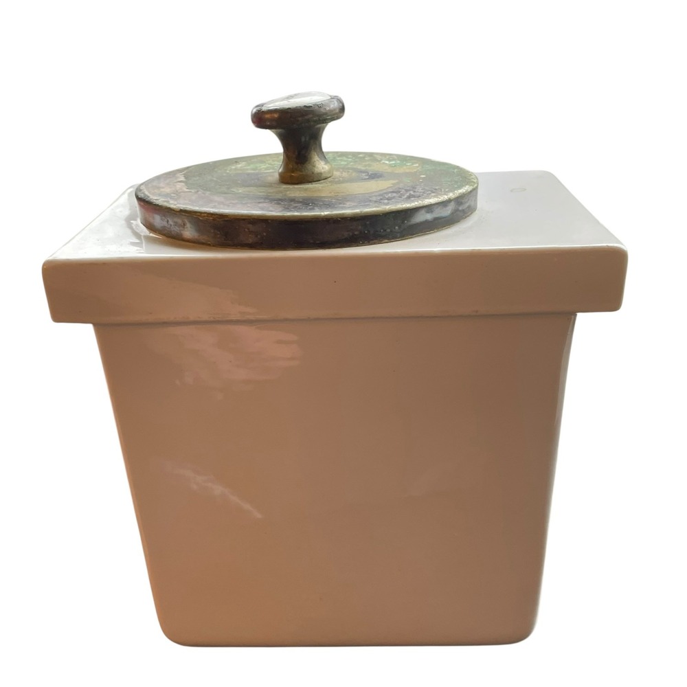 Vintage Art‎ Deco Ice Cream Parlor Cherry Canister Stainless Steel Soda Fountain